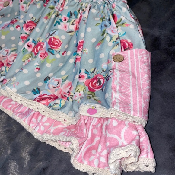 18/24 M Cheeky Plum Like New Twirl Dress w/Pockets - Picture 5 of 14